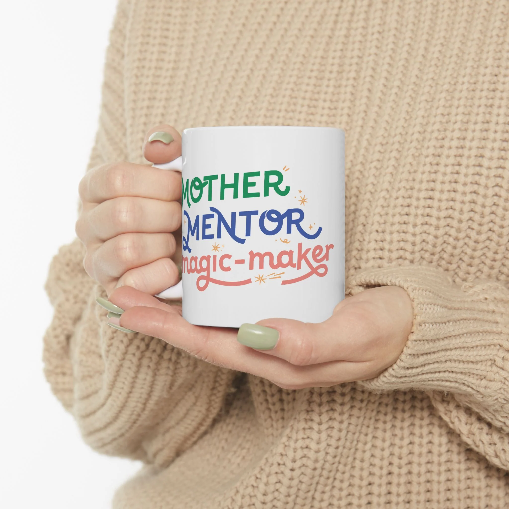 11 Oz Ceramic Mug | Mother, Mentor, Magic-Maker - Gift for Homeschool Moms, Motivational Quote Mug - Image 8