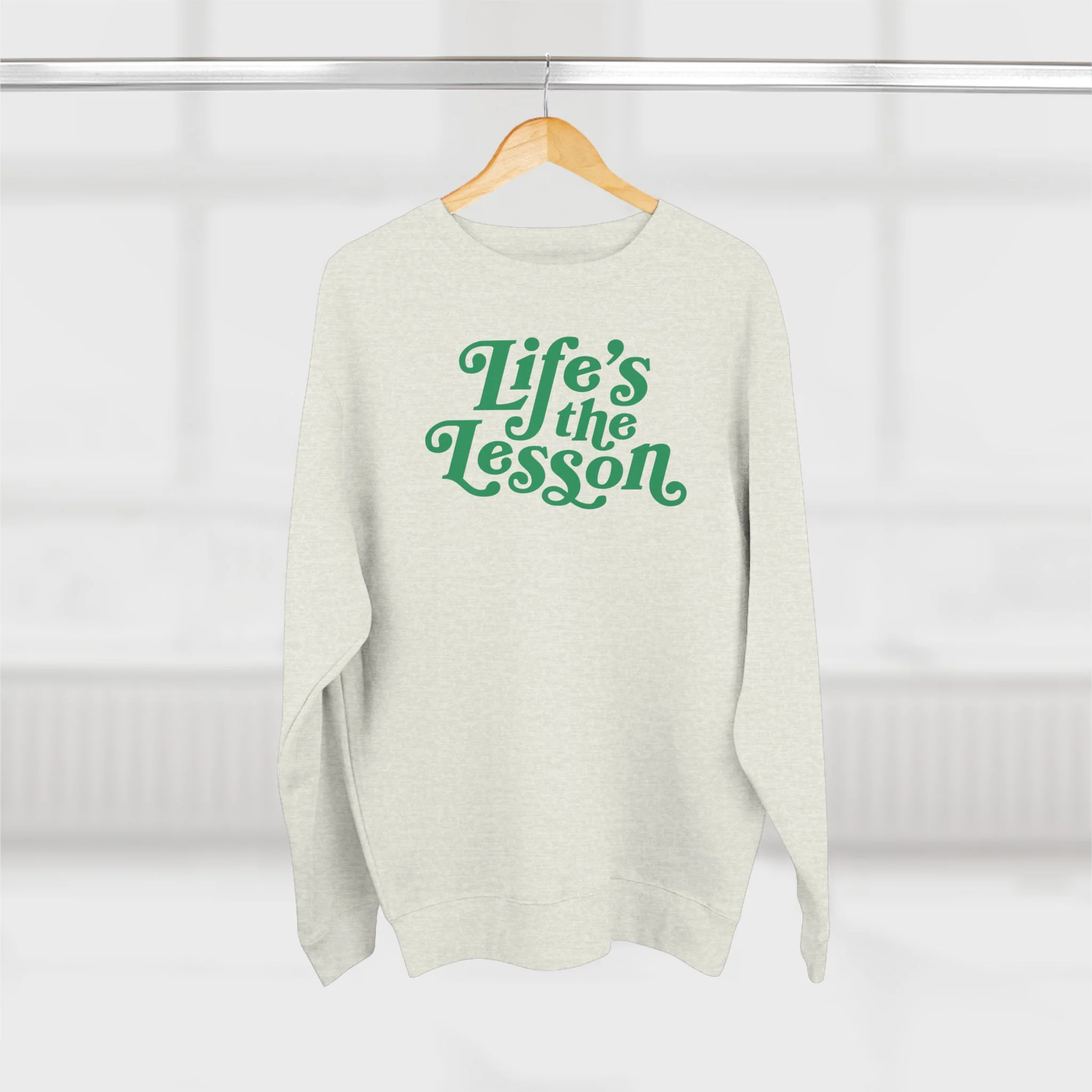 Adult Unisex Crewneck Sweatshirt | Life's the Lesson | Cozy Homeschool Gift for Students, Parents, Education Inspired Apparel, Casual Wear - Image 8
